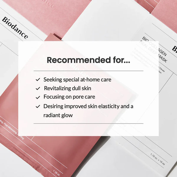 BIODANCE Pink Bio-Collagen Real Deep Mask | 4ea/ 8ea/ 12ea/ 16ea